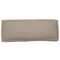 Preview: Palettenkissenset 2 pcs Taupe Oxford-Stoff