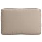 Preview: Palettenkissenset 2 pcs Taupe Oxford-Stoff