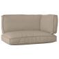 Preview: Palettenkissenset 3 pcs Taupe Oxford-Stoff
