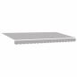 Preview: Einziehbare Markise Hellgrau 400 x 200 cm Stoff