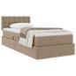 Preview: Aufbewahrungsbett mit Matratze Cappuccino 90 x 190 cm