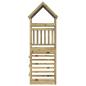 Preview: Spielturm Braun 52,5 x 85 x 265 cm Massives impr?gniertes Holz