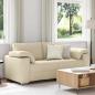 Preview: ARDEBO.de - Zweisitzer-Sofa Creme 180 cm Stoff
