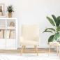Preview: Sessel Creme 63 x 67 x 94 cm Stoff