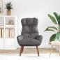 Preview: Sessel Grau 69 x 74 x 93 cm Kunstleder