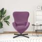 Preview: Eiersessel Lila 63 x 73 x 90 cm Samt