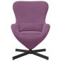 Preview: Eiersessel Lila 63 x 73 x 90 cm Samt