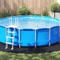 Preview: ARDEBO.de - Bodenfolie für Pools Ø 500 cm (2 mm) Rund Vliesstoff Schwarz