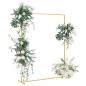Preview: Hochzeitsbogen Gold 150 x 49,5 x 200 cm Stahl