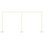 Preview: Hochzeitsbogen Gold 657 x 35 x 300 cm Stahl