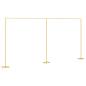 Preview: Hochzeitsbogen Gold 657 x 35 x 300 cm Stahl