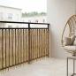 Preview: ARDEBO.de - Gartenzaun Kohlenstoff 1000 x 90 cm Schilf