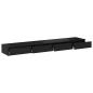 Preview: Bettschubladen Schwarz Eichen-Optik 180 x 36,5 x 16,5 cm