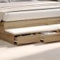 Preview: Bettschubladen Artisan-Eiche 180 x 36,5 x 16,5 cm Holzwerkstoff