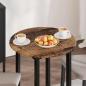 Preview: Tischplatte Ø 60 x 1,5 cm Rund Holzwerkstoff Altholz
