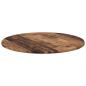 Preview: Tischplatte Ø 60 x 1,5 cm Rund Holzwerkstoff Altholz