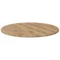 Preview: Tischplatte Ø 60 x 1,5 cm Rund Holzwerkstoff Artisan-Eiche
