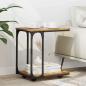 Preview: ARDEBO.de - Beistelltisch Altholz 50 x 35 x 55.5 cm Holzwerkstoff