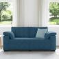 Preview: Zweisitzer-Sofa Blau 180x77x82 cm Samt