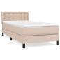 Preview: Boxspringbett mit Matratze Cappuccino-Braun 90x200cm Kunstleder