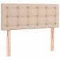 Preview: Boxspringbett mit Matratze Cappuccino-Braun 90x200cm Kunstleder