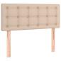 Preview: Boxspringbett mit Matratze Cappuccino-Braun 90x200cm Kunstleder