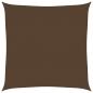 Preview: Sonnensegel 160 g/m² Braun 6x6 m HDPE