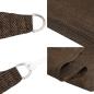 Preview: Sonnensegel 160 g/m² Braun 6x6 m HDPE