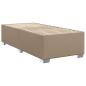Preview: Boxspringbett mit Matratze Cappuccino-Braun 90x200cm Kunstleder