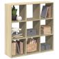 Preview: ARDEBO.de - Raumteiler-Bücherregal Sonoma-Eiche 102x29x103,5 cm