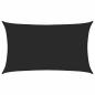 Preview: Sonnensegel 160 g/m² Schwarz 5x8 m HDPE