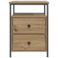 Preview: Nachttische 2 Stk. Artisan-Eiche 44x45x60 cm Holzwerkstoff