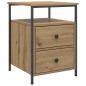 Preview: Nachttische 2 Stk. Artisan-Eiche 44x45x60 cm Holzwerkstoff