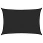 Preview: Sonnensegel 160 g/m² Schwarz 4x6 m HDPE