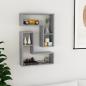 Preview: ARDEBO.de - Wandregale 2 Stk. Betongrau 50x15x50 cm Holzwerkstoff