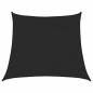 Preview: Sonnensegel 160 g/m² Trapezform Schwarz 4/5x4 m HDPE