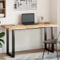 Preview: ARDEBO.de - Tischplatte Rechteckig 140x60x4 cm Massivholz Akazie