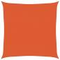 Preview: Sonnensegel 160 g/m² Quadratisch Orange 4x4 m HDPE