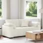 Preview: ARDEBO.de - Zweisitzer-Sofa Creme 180x77x82 cm Samt