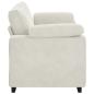 Preview: Zweisitzer-Sofa Creme 180x77x82 cm Samt