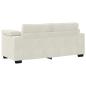 Preview: Zweisitzer-Sofa Creme 180x77x82 cm Samt