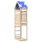 Preview: Spielturm Braun 52,5 x 85 x 265 cm Massives Kiefernholz