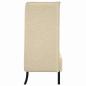 Preview: Hoher Rücken Sofa 101cm Creme Stoff