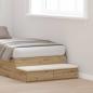 Preview: ARDEBO.de - Bettschubladen Artisan-Eiche 80 x 36,5 x 16,5 cm Holzwerkstoff