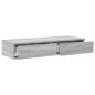 Preview: Bettschubladen Sonoma-Grau 90 x 36,5 x 16,5 cm Holzwerkstoff