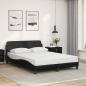 Preview: ARDEBO.de - Bettgestell "Dover" Schwarz 137x190 cm Kunstleder