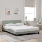 Preview: ARDEBO.de - Bettgestell "Dover" Hellgrau 152x203 cm Samt