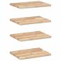 Preview: Schweberegale 4 Stk. 60x30x2 cm Massivholz Akazie Unbehandelt