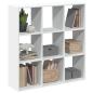 Preview: ARDEBO.de - Raumteiler-B?cherregal Wei? 102x29x103,5 cm Holzwerkstoff