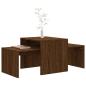 Preview: Couchtisch-Set Braun Eichen-Optik 100x48x40 cm Holzwerkstoff